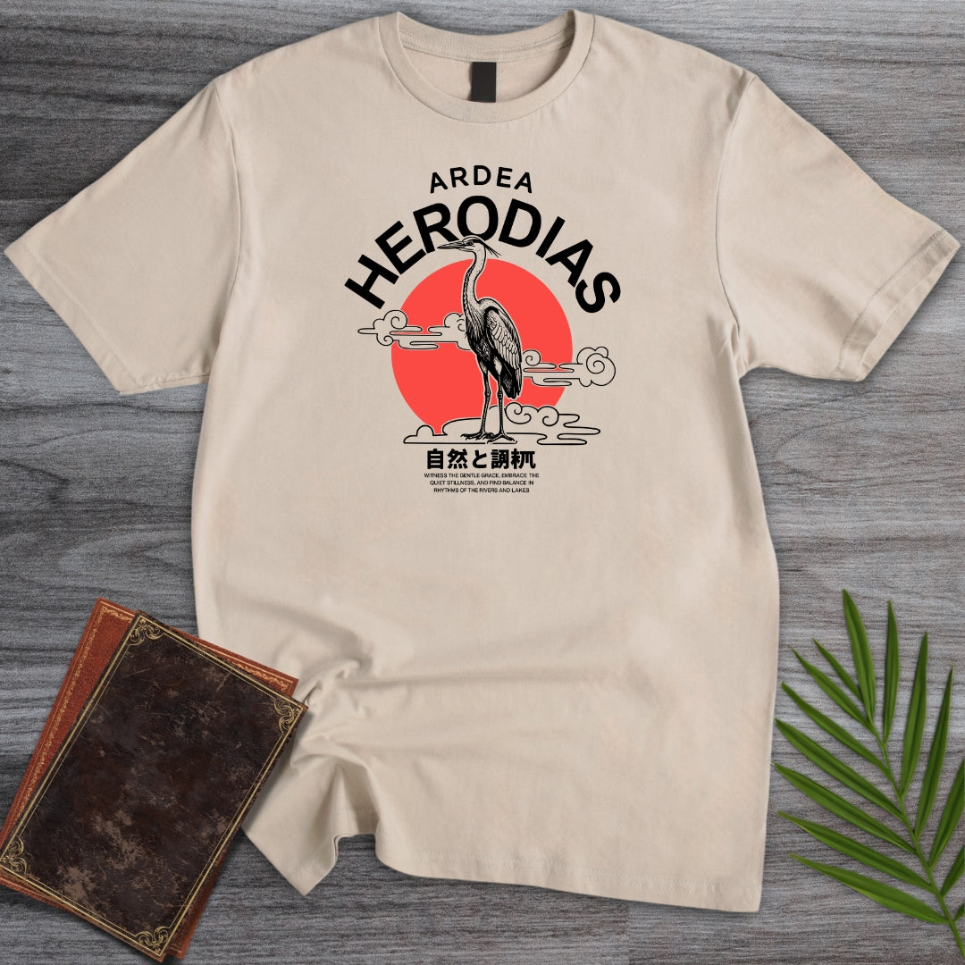 Japanese Ardea herodias (Heron) T-Shirt