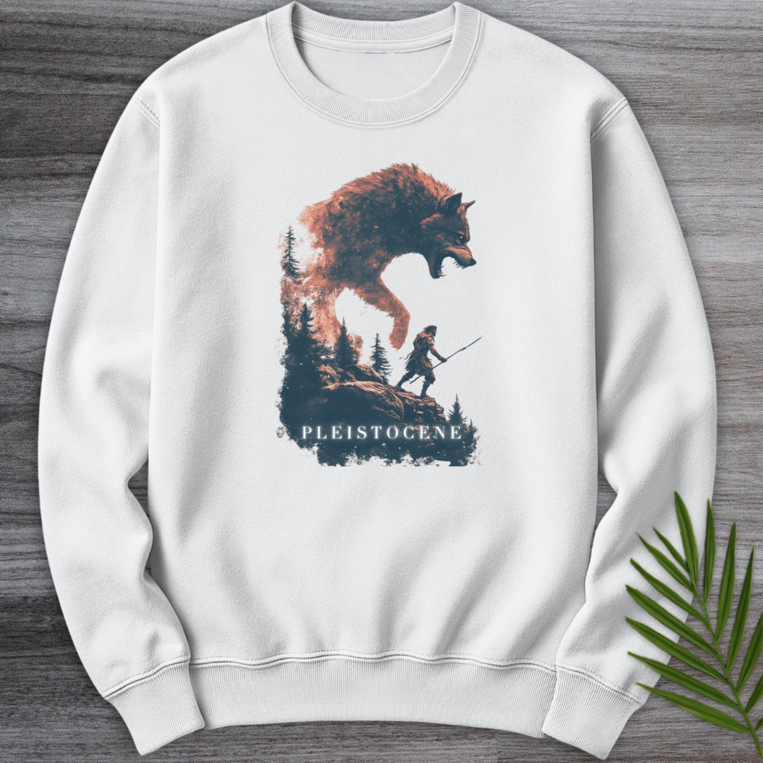 Pleistocene Dire Wolf Spirit Crewneck