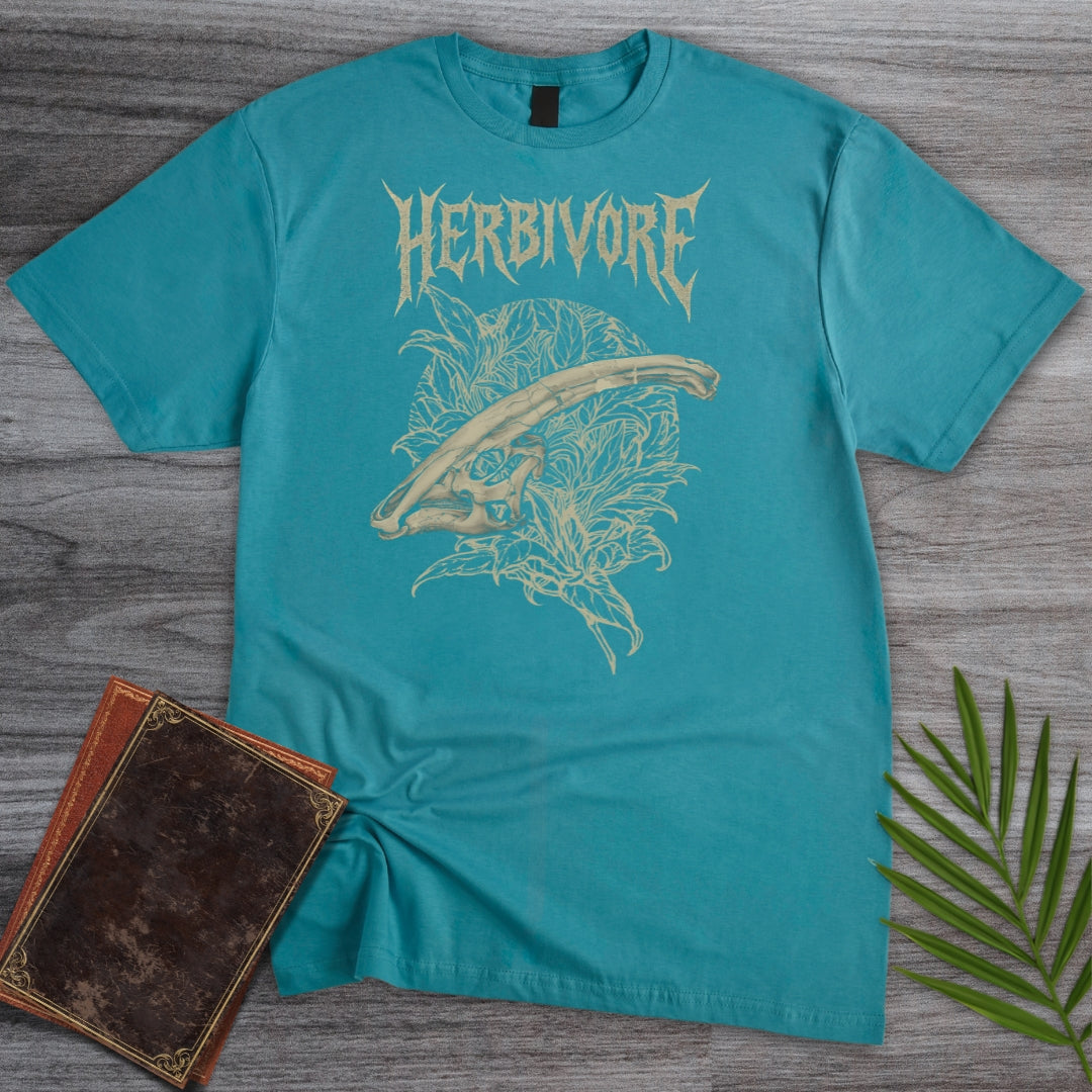 Metal Parasaurolophus Ferns T-Shirt