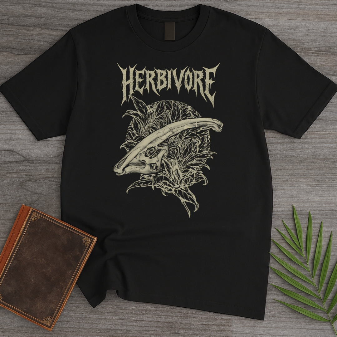 Metal Parasaurolophus Ferns T-Shirt