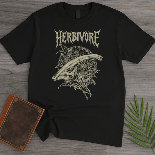 Metal Parasaurolophus Ferns T-Shirt