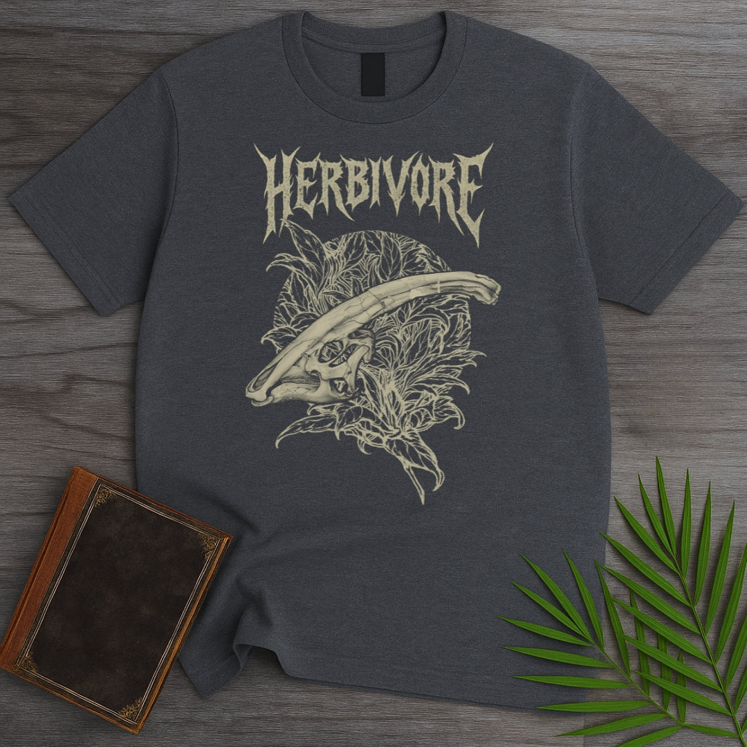 Metal Parasaurolophus Ferns T-Shirt