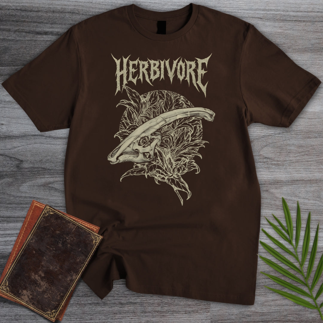 Metal Parasaurolophus Ferns T-Shirt