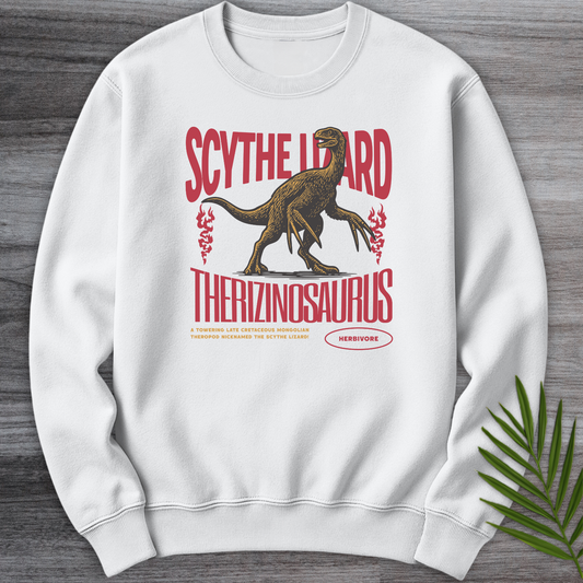 Therizinosaurus Scythe Lizard Vintage Crewneck