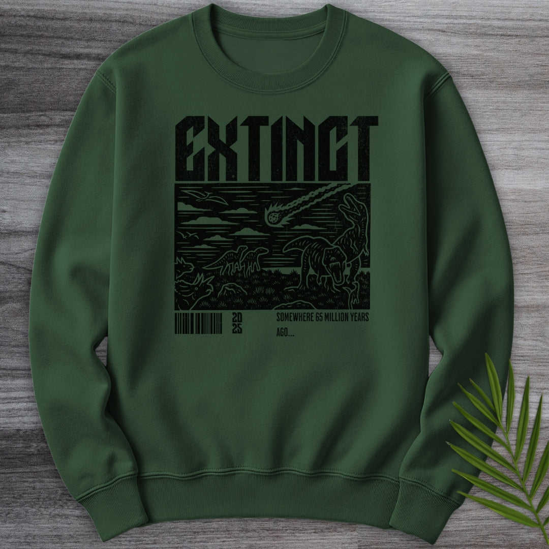 Distressed Extinction 65 MYA Crewneck