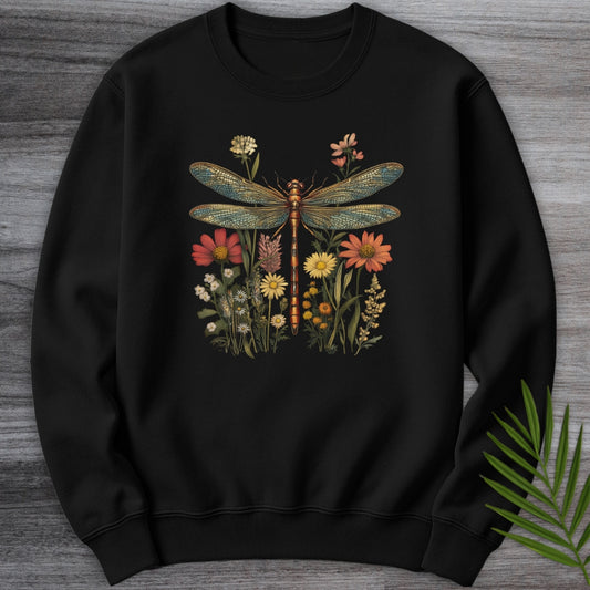 Vintage Dragonfly Cottagecore Crewneck