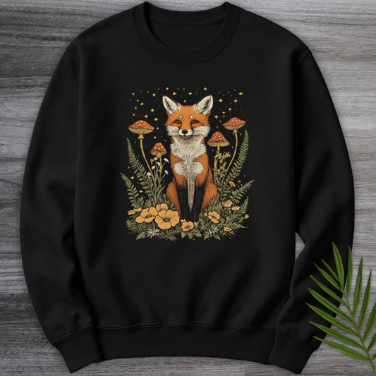 Vintage Cottage core Fox Crewneck