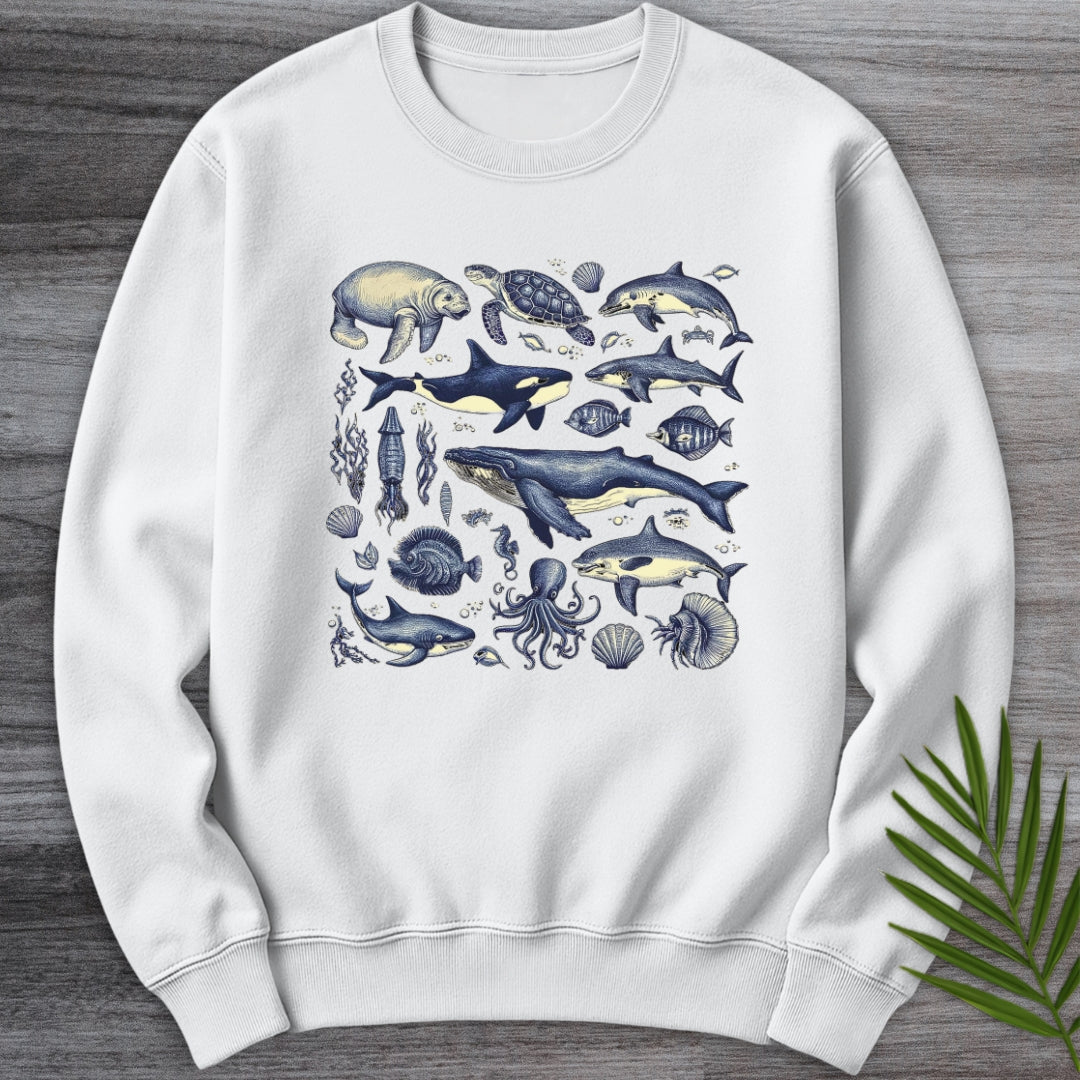Vintage Marine Life Crewneck