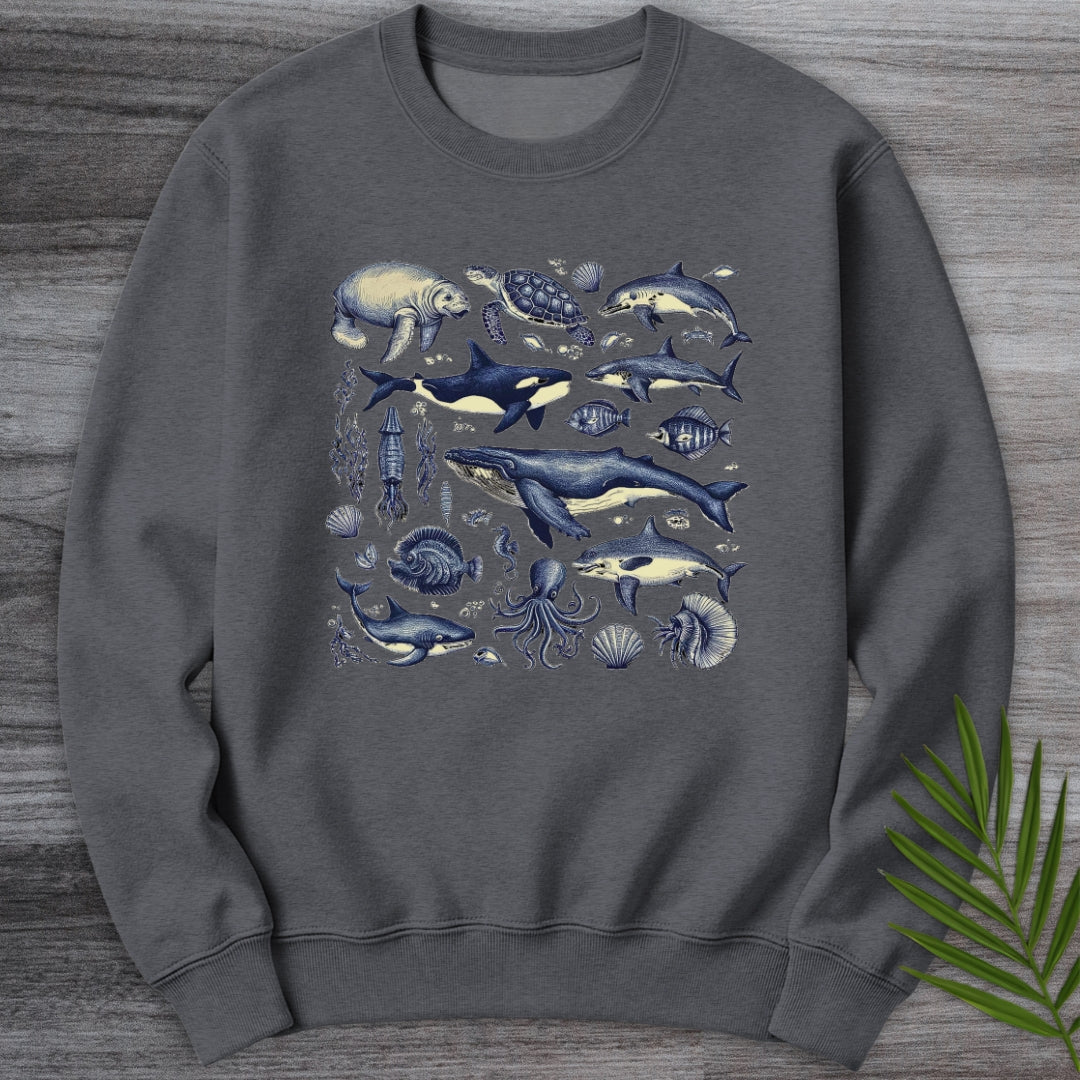 Vintage Marine Life Crewneck