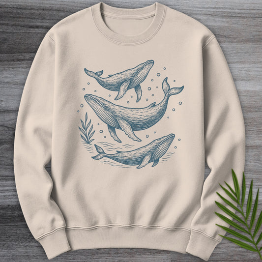 Oceanic Whale Mammal Crewneck