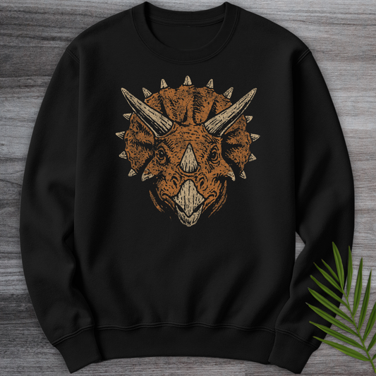 Cretaceous Triceratops Charge Crewneck