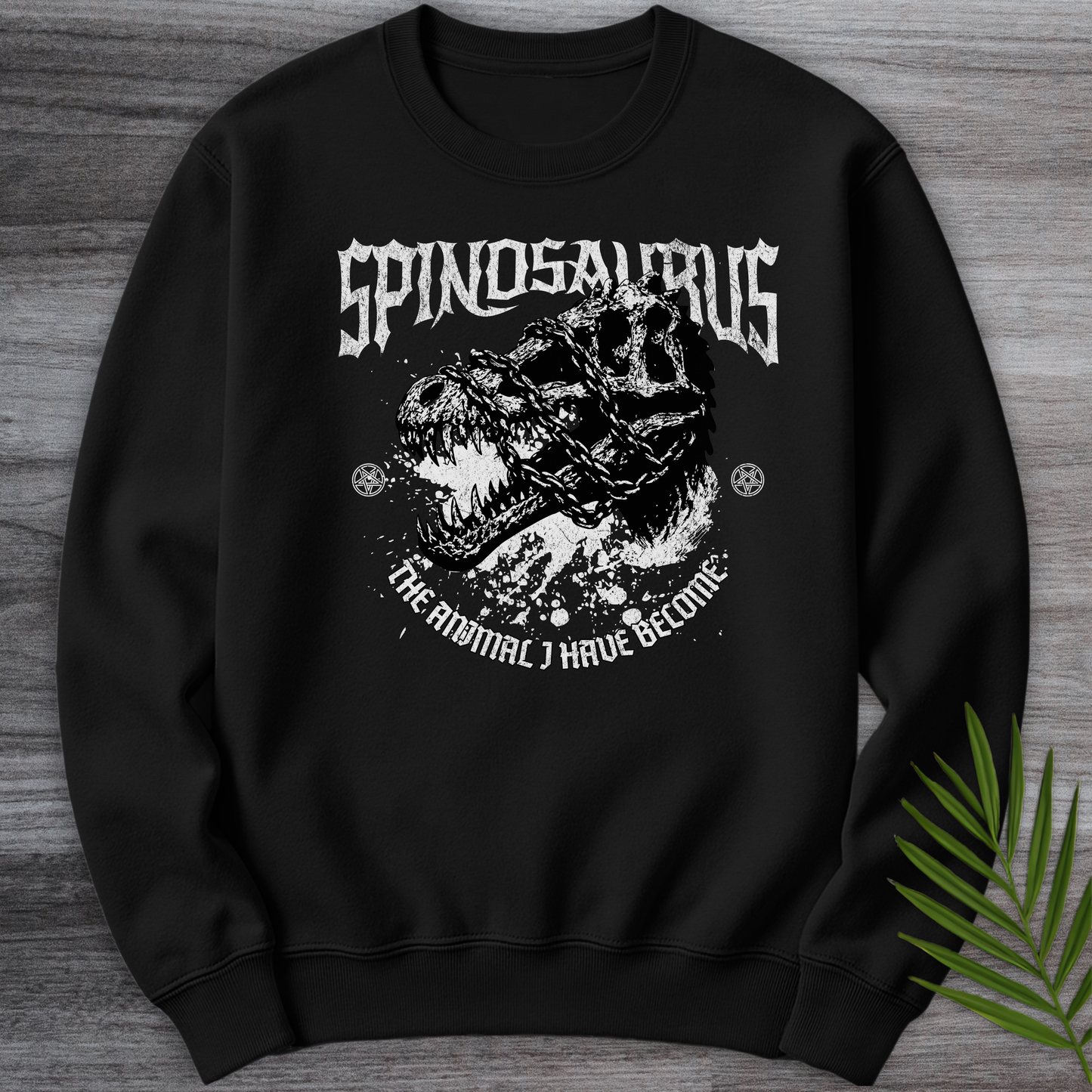 Metal Spinosaurus & Chains Crewneck