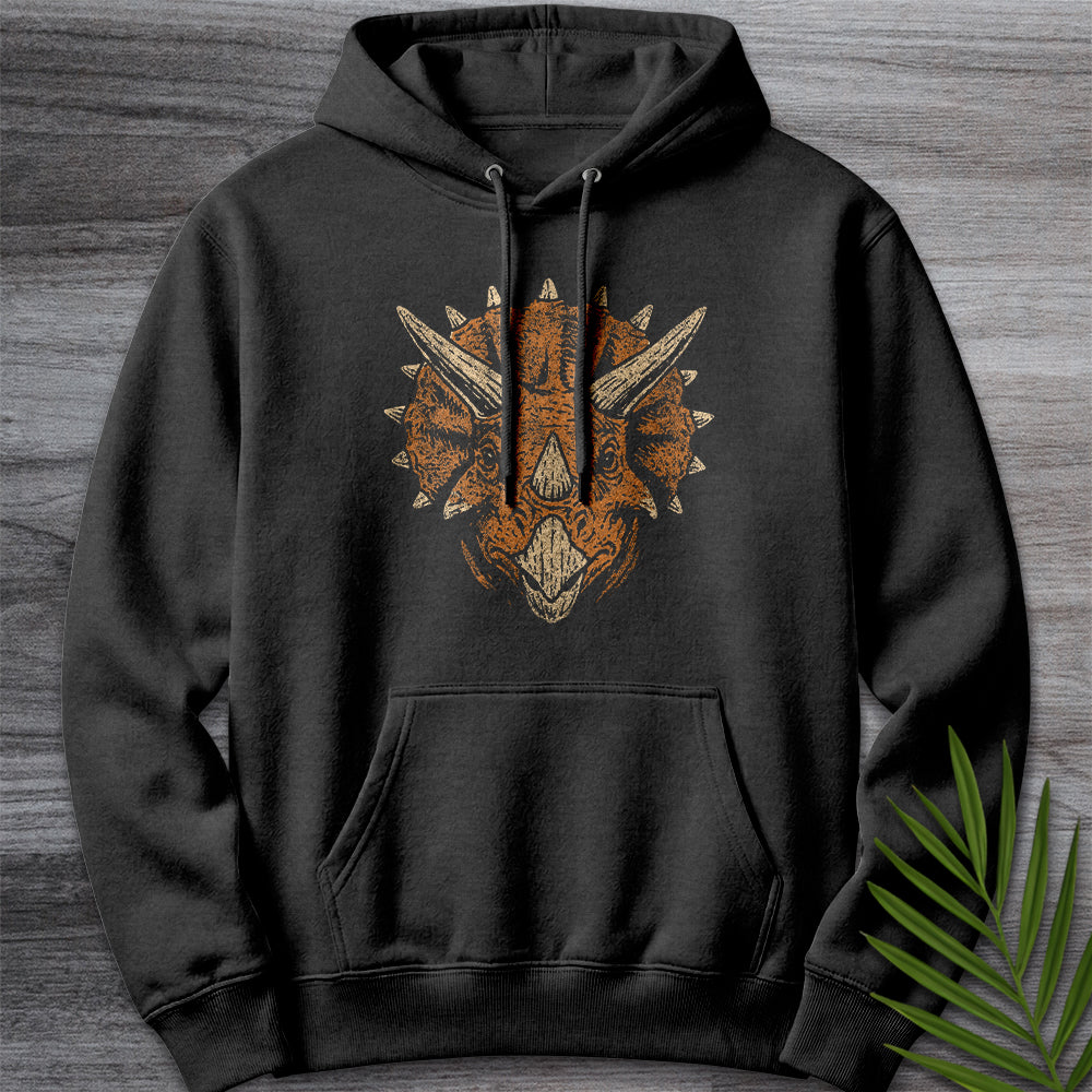 Hoodie XS / Charcoal Heather Cretaceous Triceratops Charge Premium Hoodie