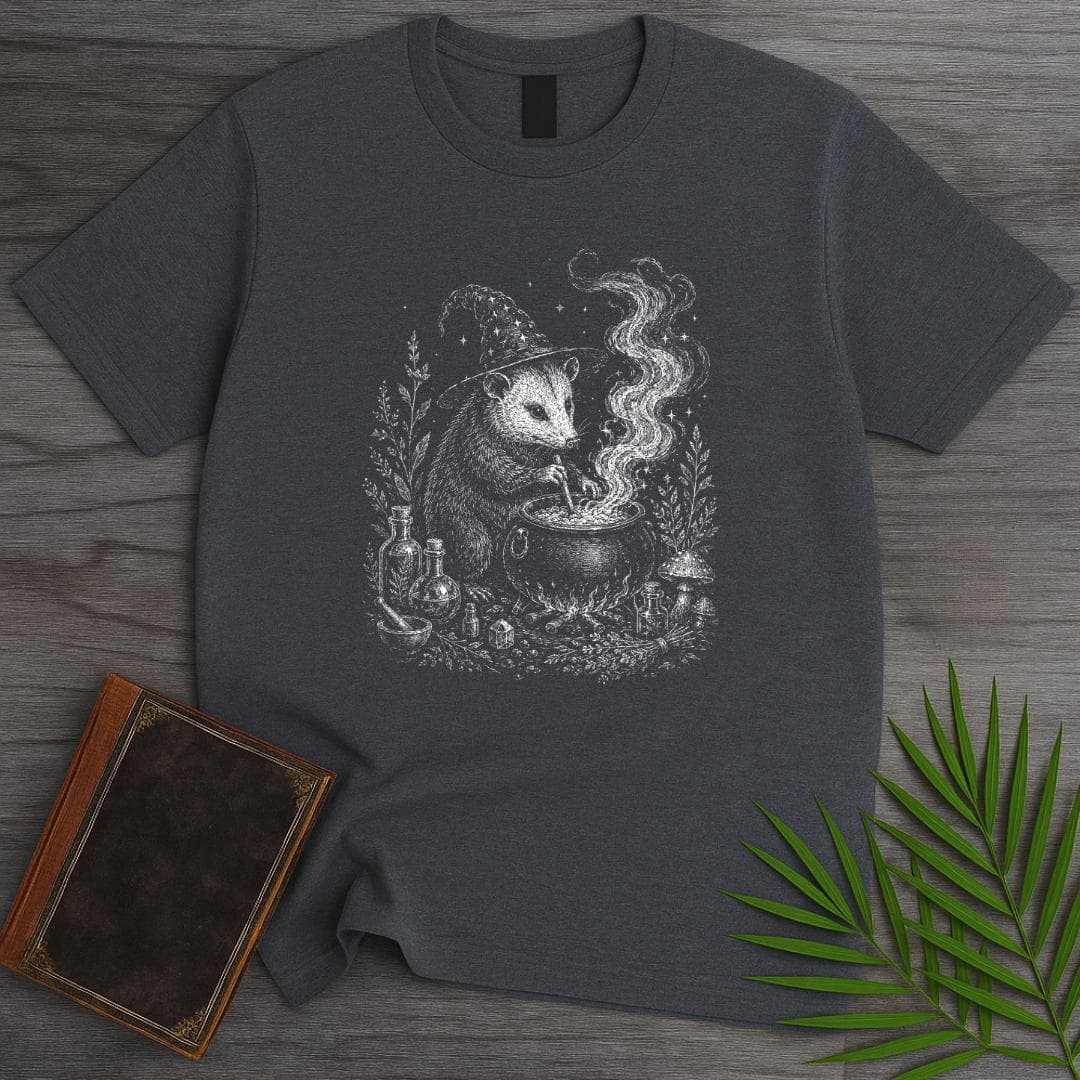 Halloween Opossum Witch T-Shirt