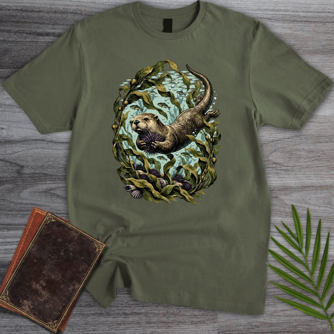 Playful Otter Kelp T-Shirt