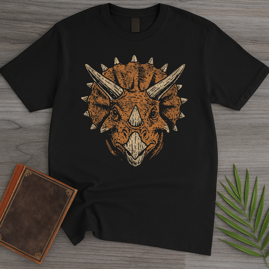Vintage Cretaceous Triceratops Charge T-Shirt