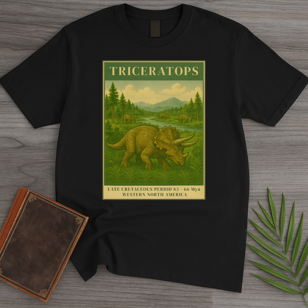 Vintage Late Cretaceous Triceratops T-Shirt