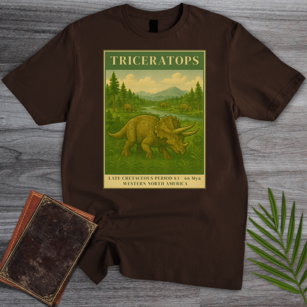 Vintage Late Cretaceous Triceratops T-Shirt