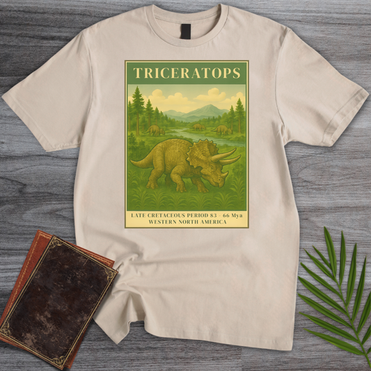 Vintage Late Cretaceous Triceratops T-Shirt