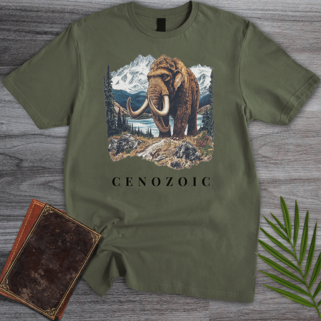 Woolly Mammoth in Cenozoic T-Shirt
