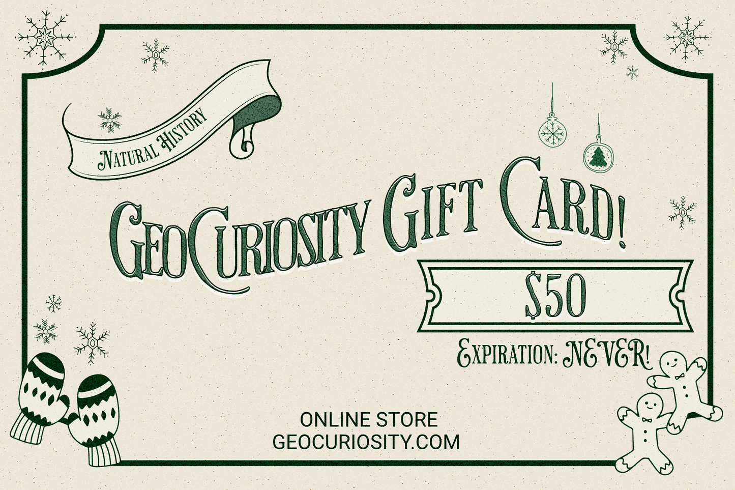 GeoCuriosity Gift Card