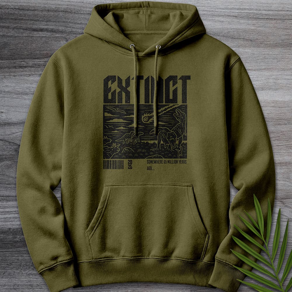 Hoodie M / Army Green Distressed Extinction 65 MYA Premium Hoodie
