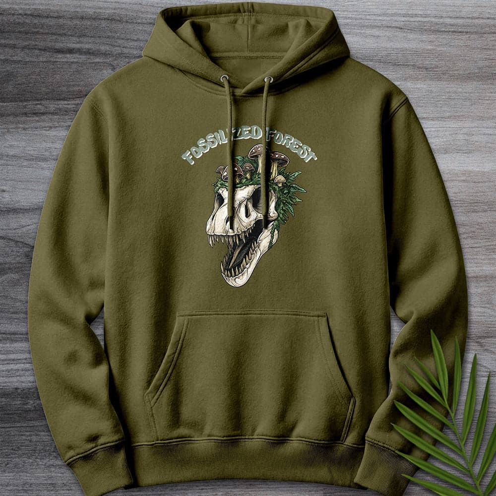 Hoodie M / Army Green Fossilized Forest Premium Hoodie