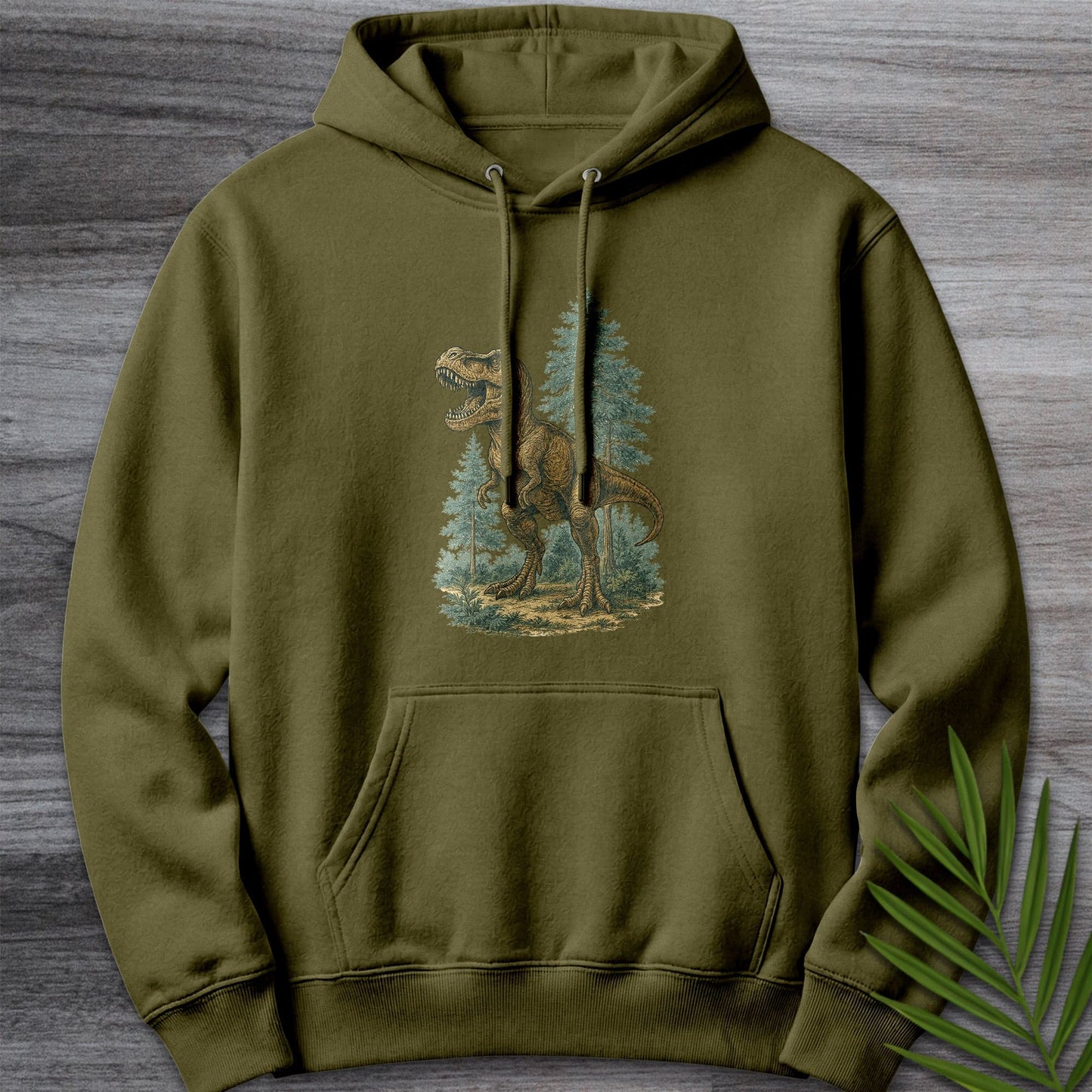 Hoodie M / Army Green Old Growth T. rex Premium Hoodie
