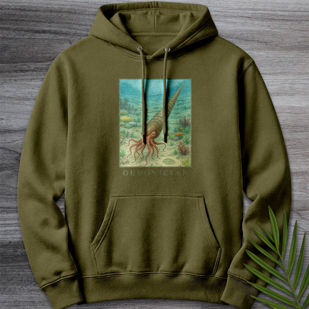 Hoodie M / Army Green Ordovician Depths Premium Hoodie