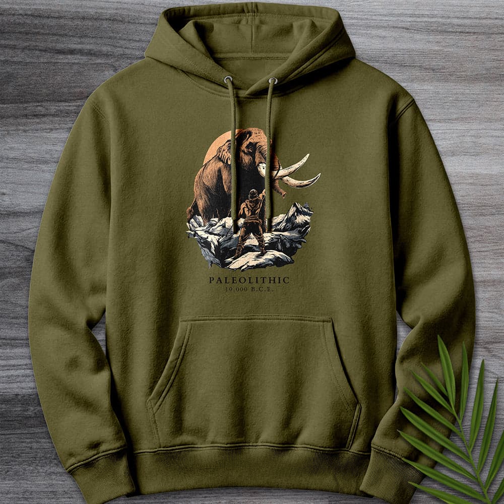 Hoodie M / Army Green Paleolithic Mammoth BCE Premium Hoodie