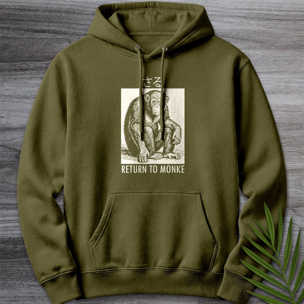 Hoodie M / Army Green Return to Monke (Saru) Premium Hoodie