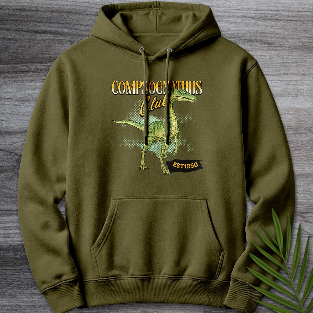 Hoodie M / Army Green The Compsognathus Club Premium Hoodie