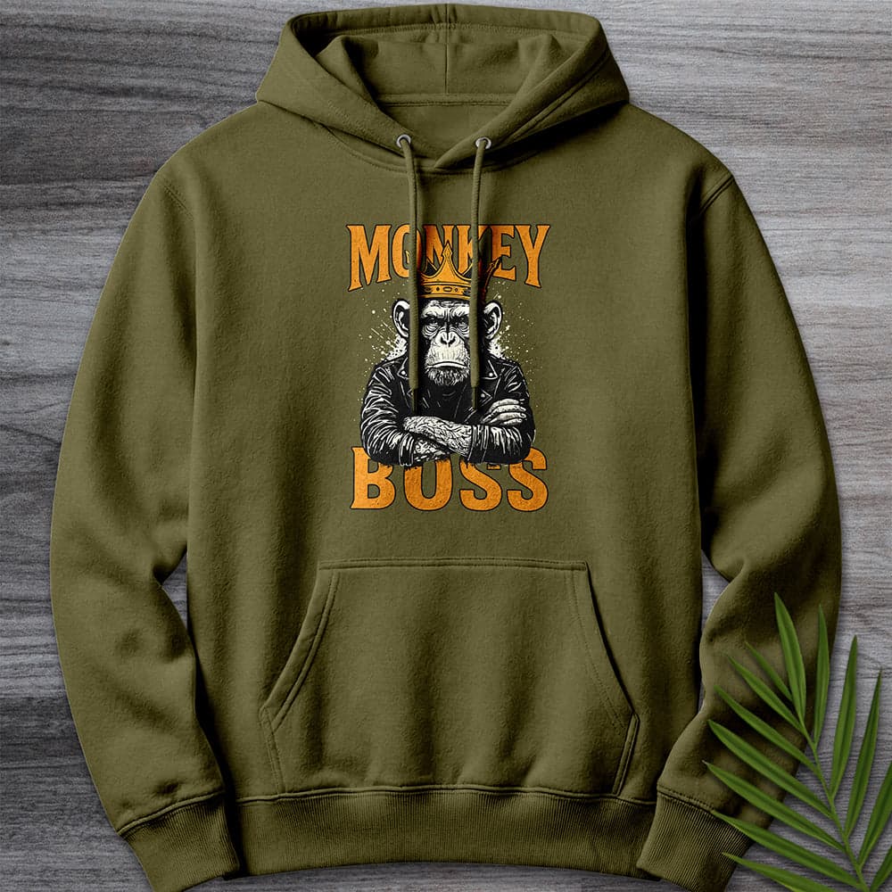 Hoodie M / Army Green The Monkey Boss Premium Hoodie