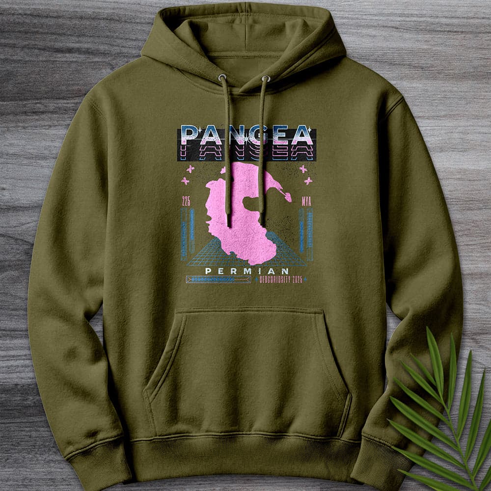 Hoodie M / Army Green Vintage Cyber Pangea Streetwear Premium Hoodie