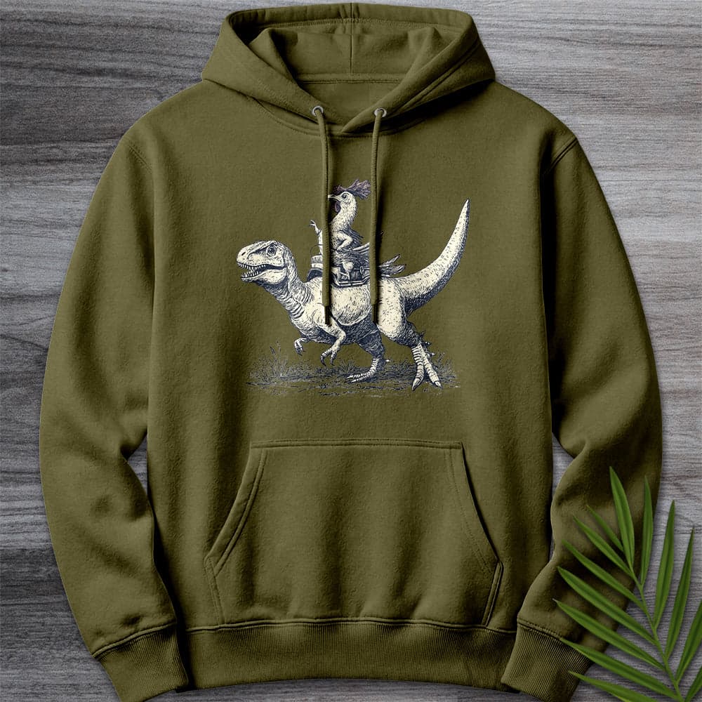 Hoodie M / Army Green When Chickens Ruled Premium Hoodie