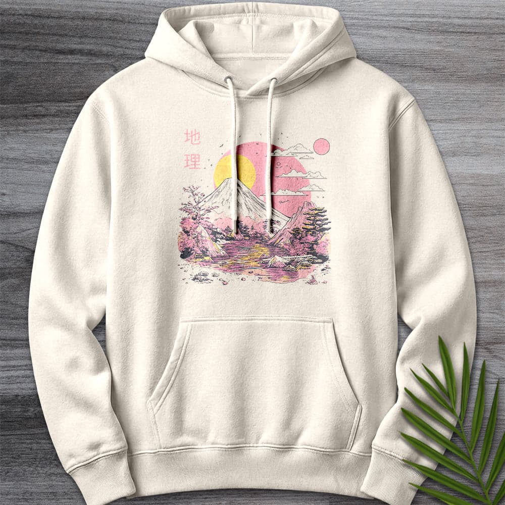 Hoodie S / Sandshell 1980's Geography Aesthetic Graphic Premium Hoodie