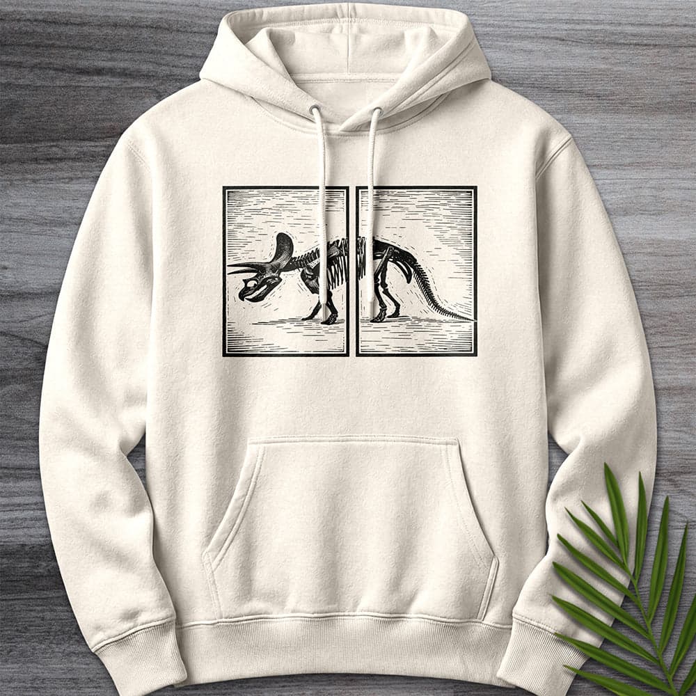 Hoodie S / Sandshell Across Triceratops Panels Premium Hoodie