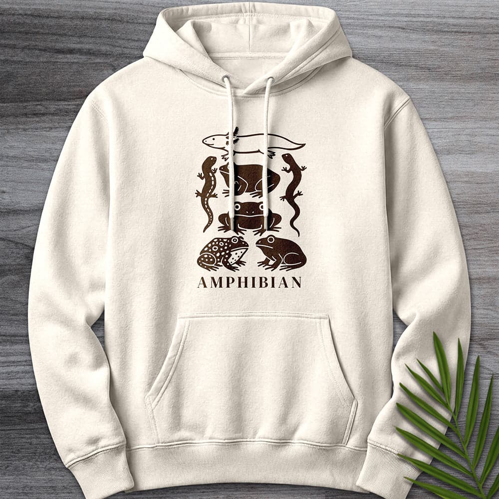 Hoodie S / Sandshell Amphibian Species Chart Premium Hoodie