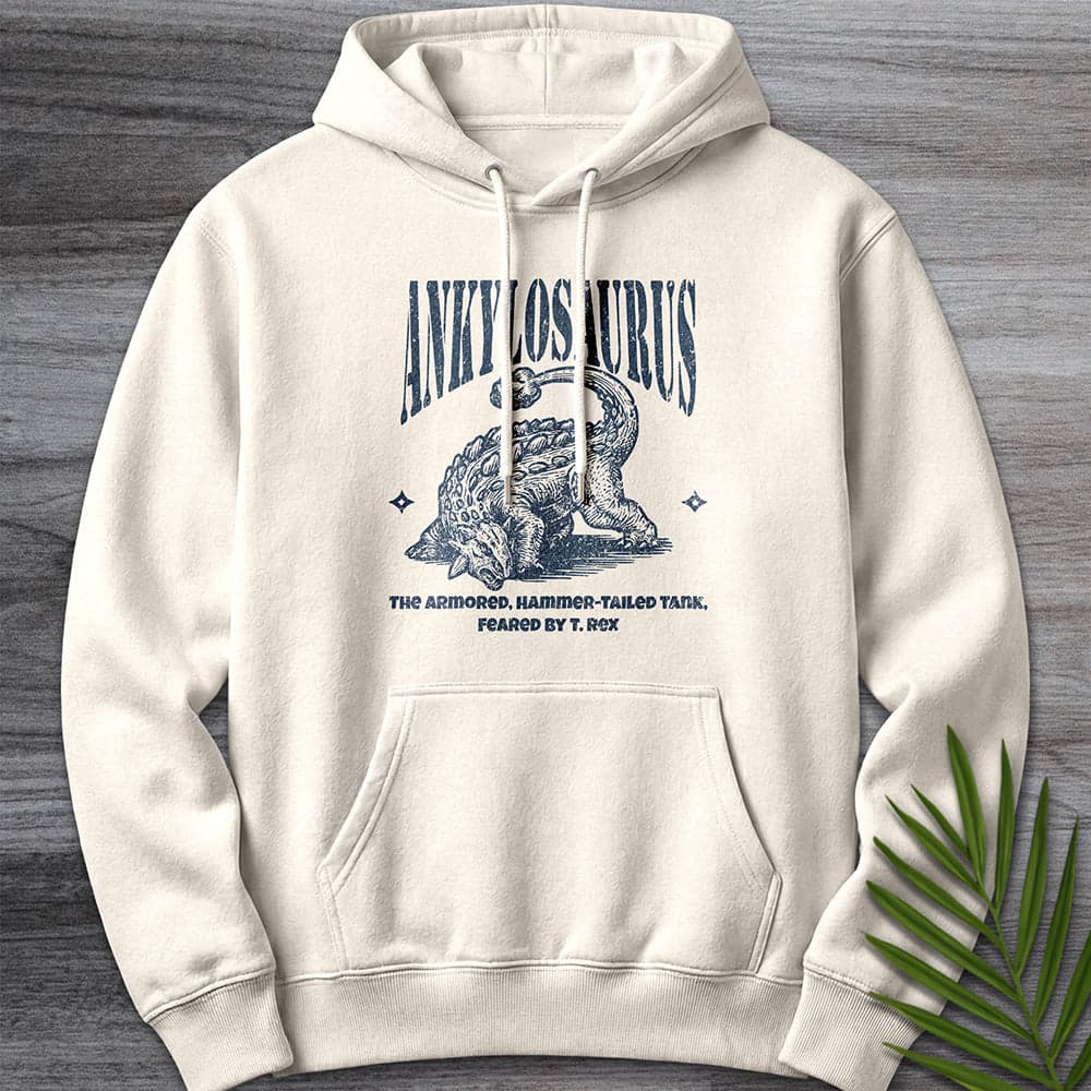 Hoodie S / Sandshell Ankylosaurus Hammer-Tailed Premium Hoodie