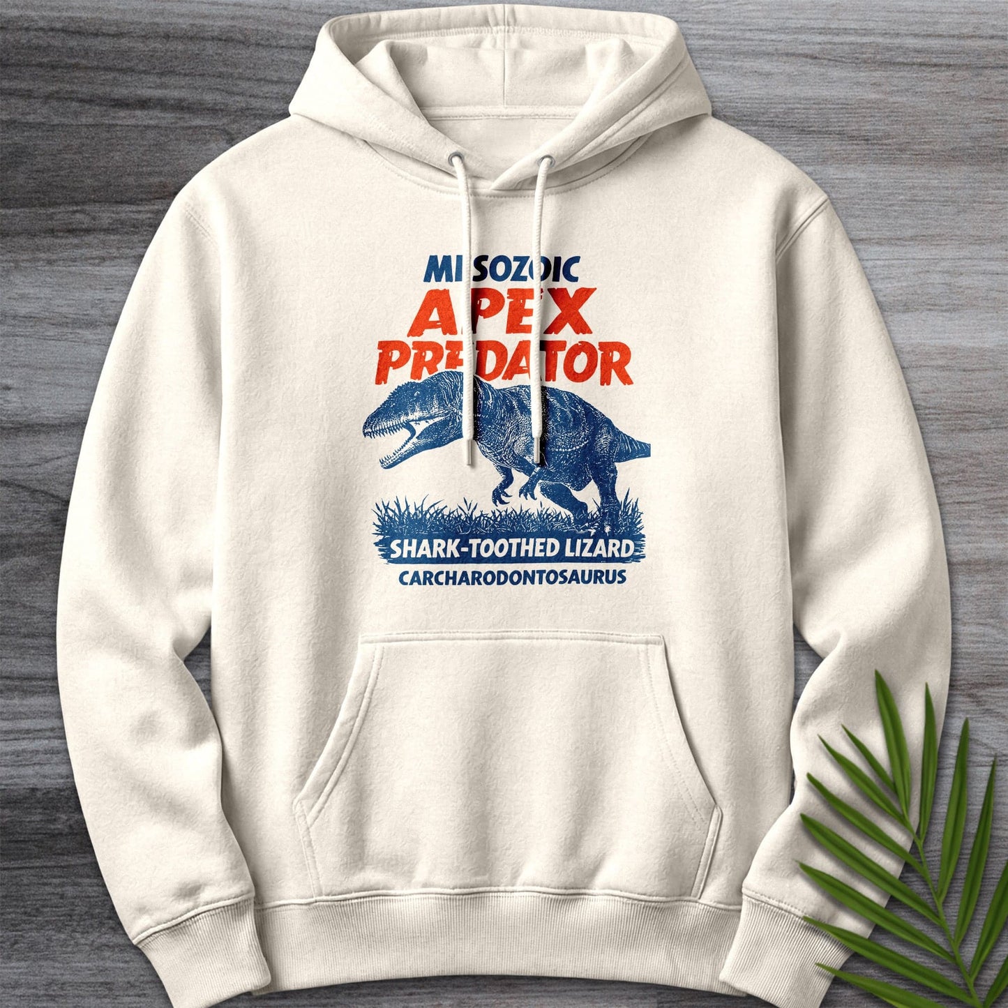 Hoodie S / Sandshell Carcharodontosaurus Mesozoic Apex Premium Hoodie