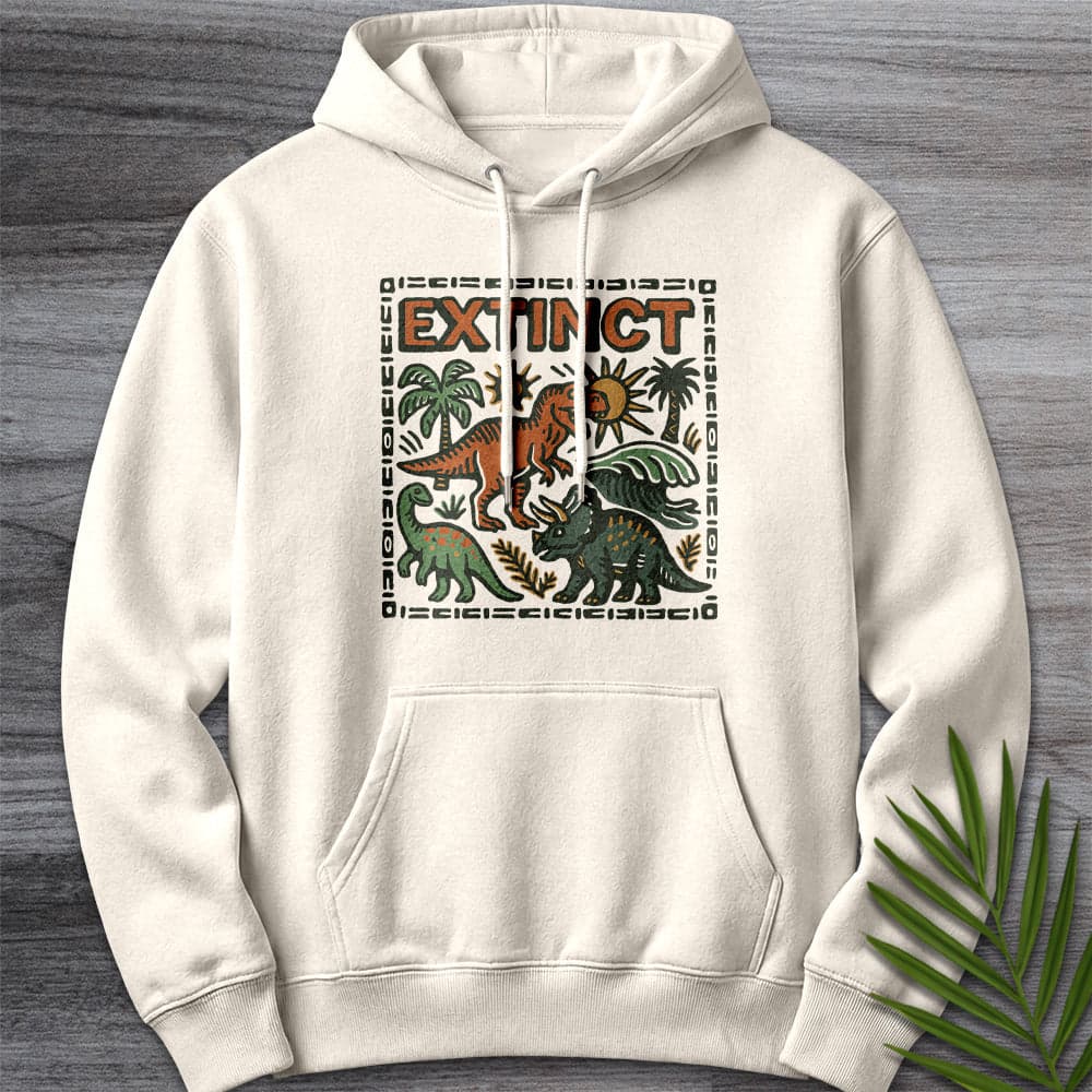 Hoodie S / Sandshell Cretaceous Extinct Nature Premium Hoodie