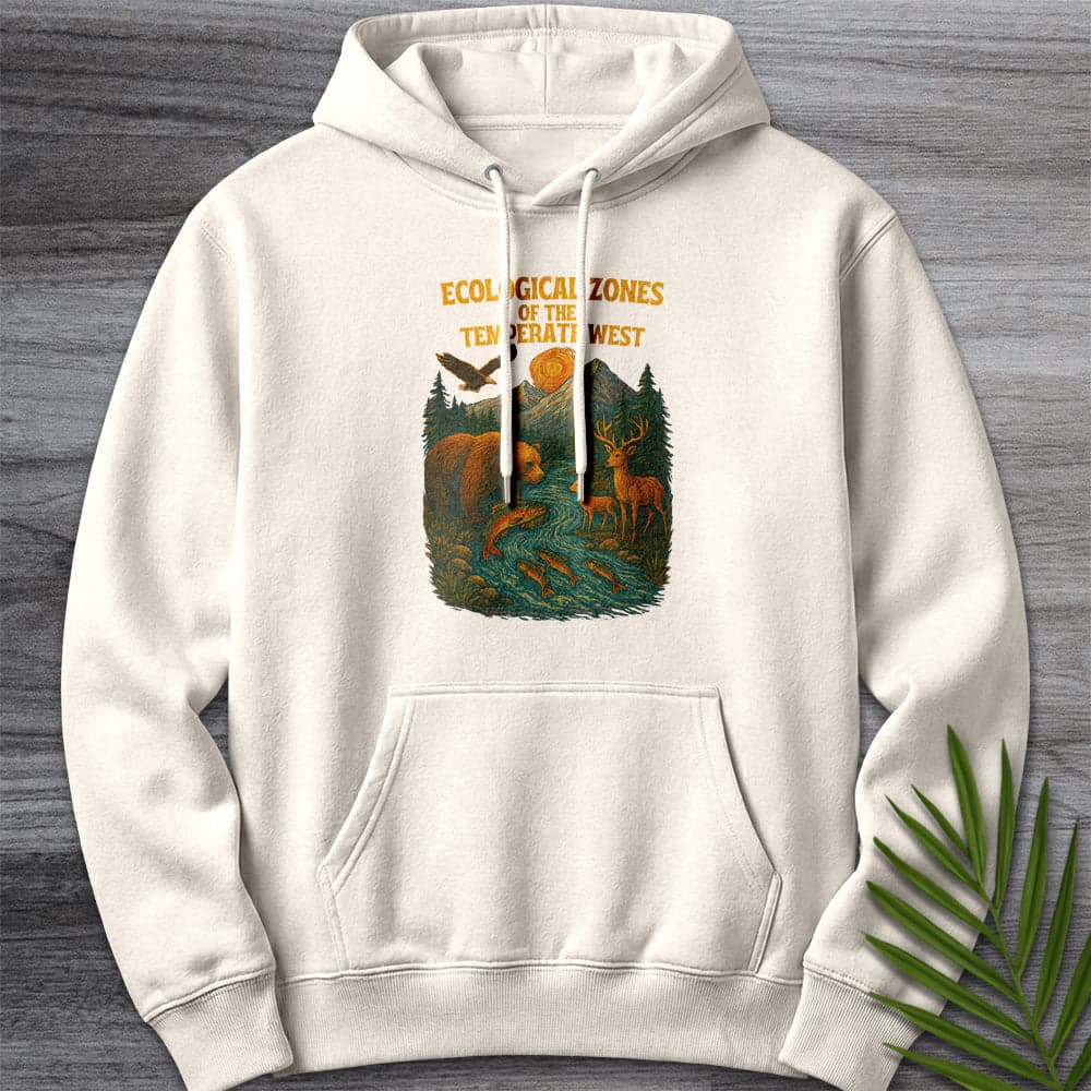 Hoodie S / Sandshell Ecological Zones of The West Premium Hoodie