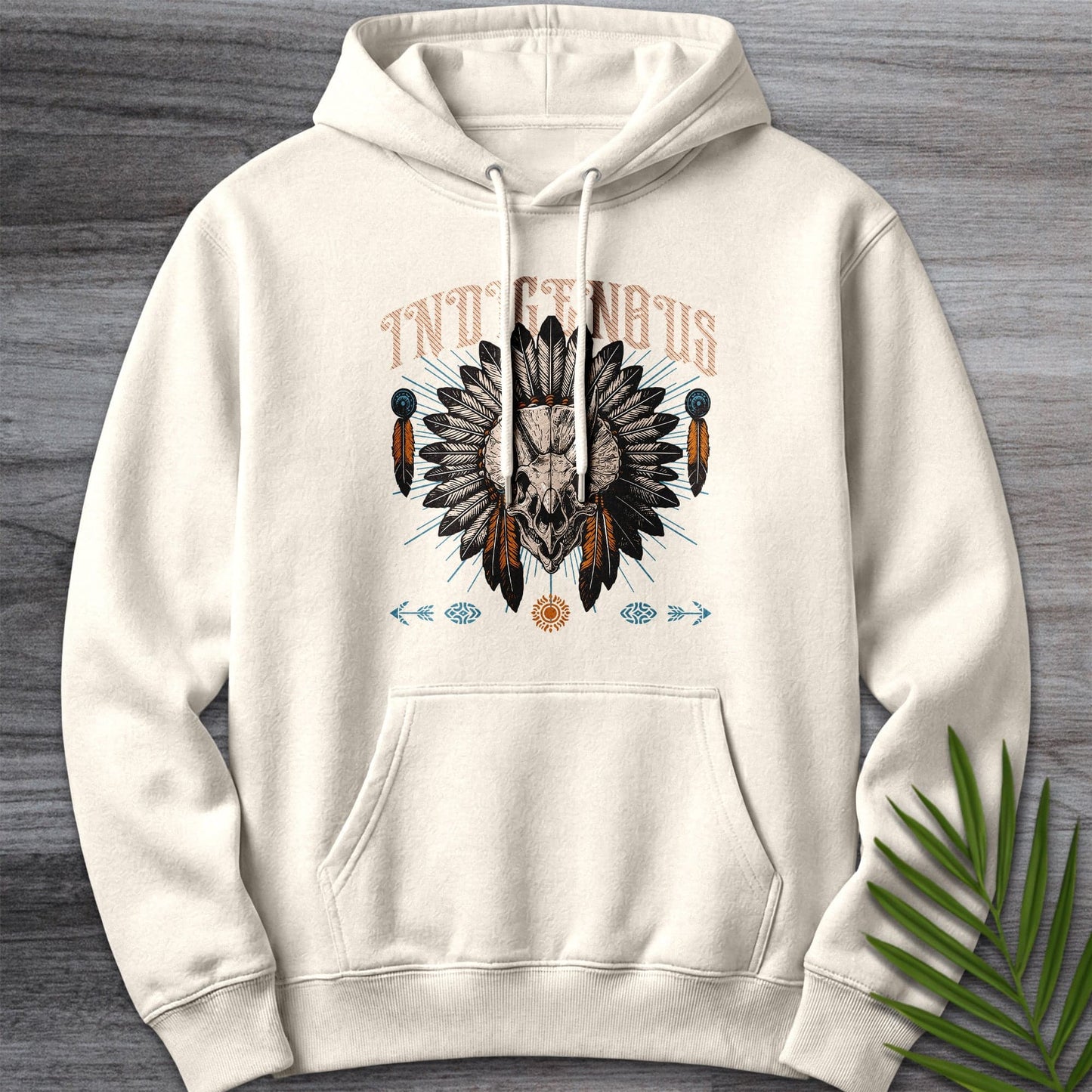 Hoodie S / Sandshell Indigenous Triceratops Premium Hoodie