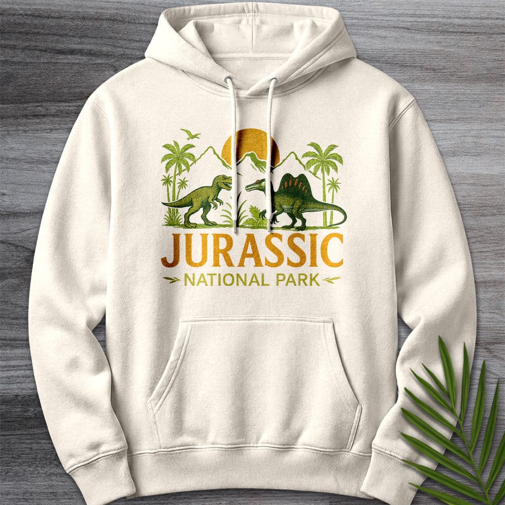 Hoodie S / Sandshell Jurassic National Park Premium Hoodie