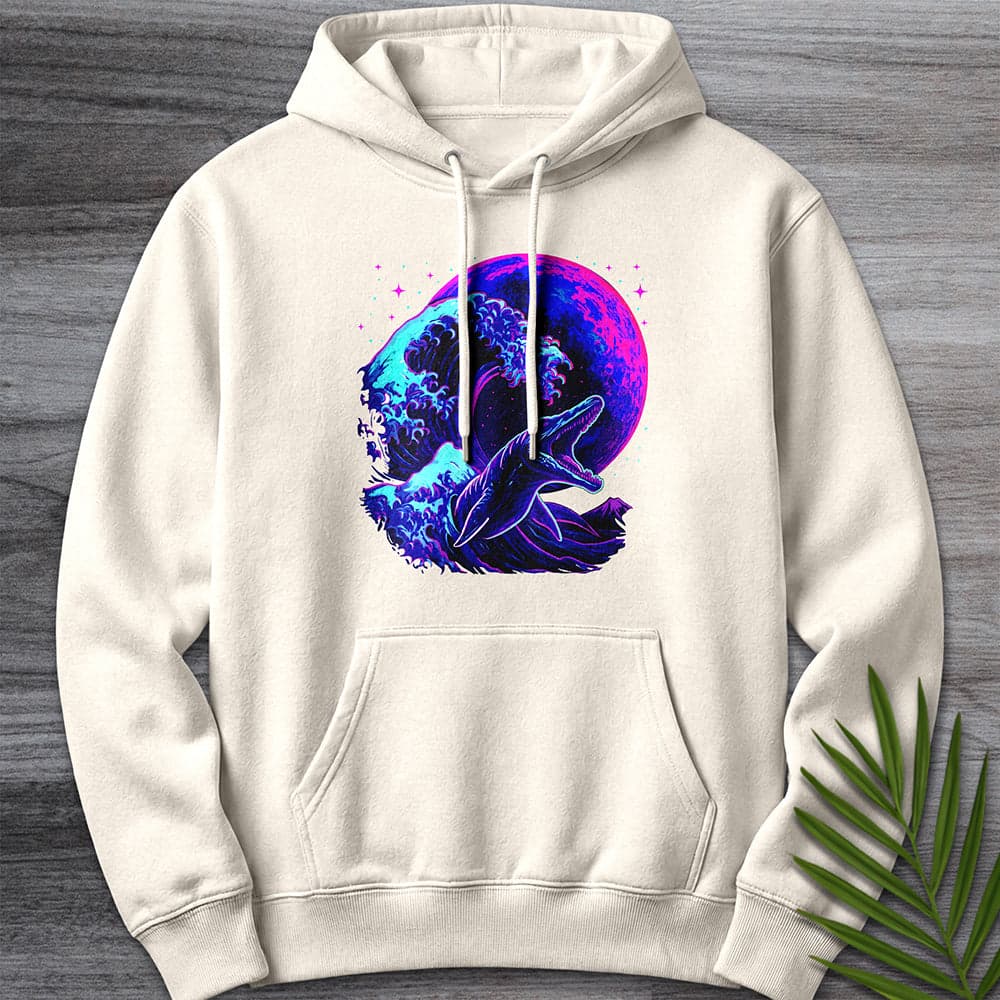 Hoodie S / Sandshell Mosasaur Cybermoon Wave Premium Hoodie
