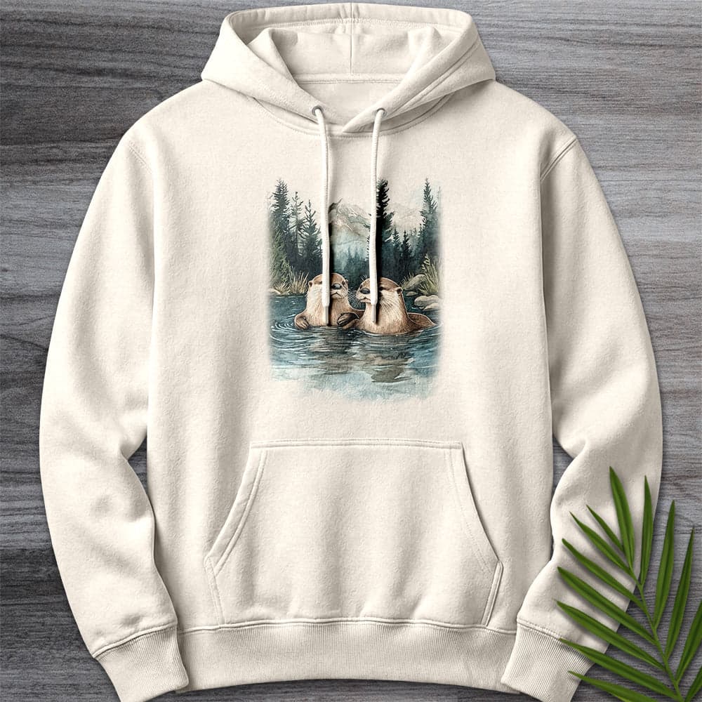 Hoodie S / Sandshell Otters of the Alpine Waters Premium Hoodie