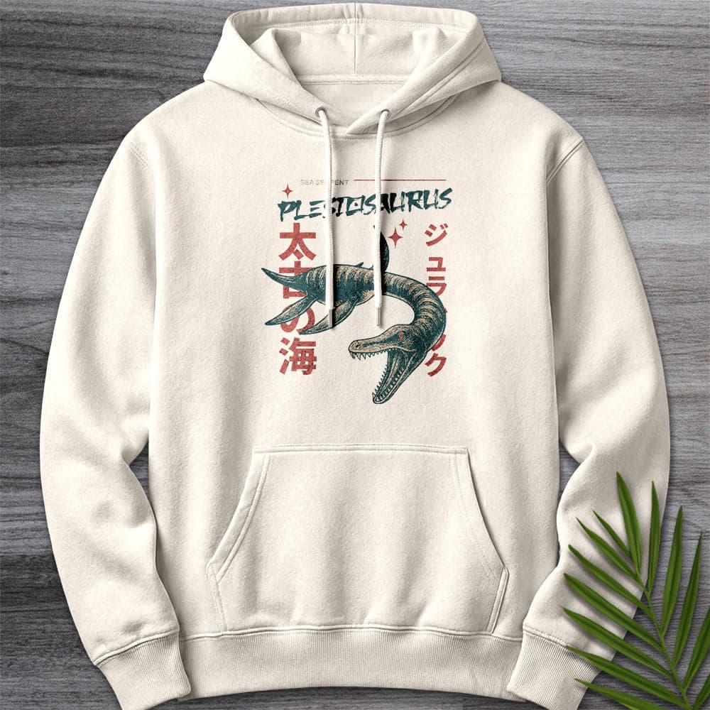 Hoodie S / Sandshell Plesiosaurus Ancient Sea Serpent Premium Hoodie