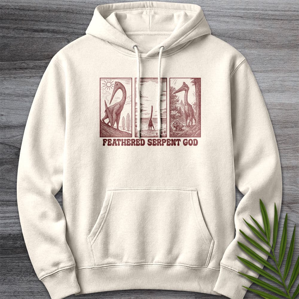 Hoodie S / Sandshell Quetzalcoatlus Feathered God Premium Hoodie