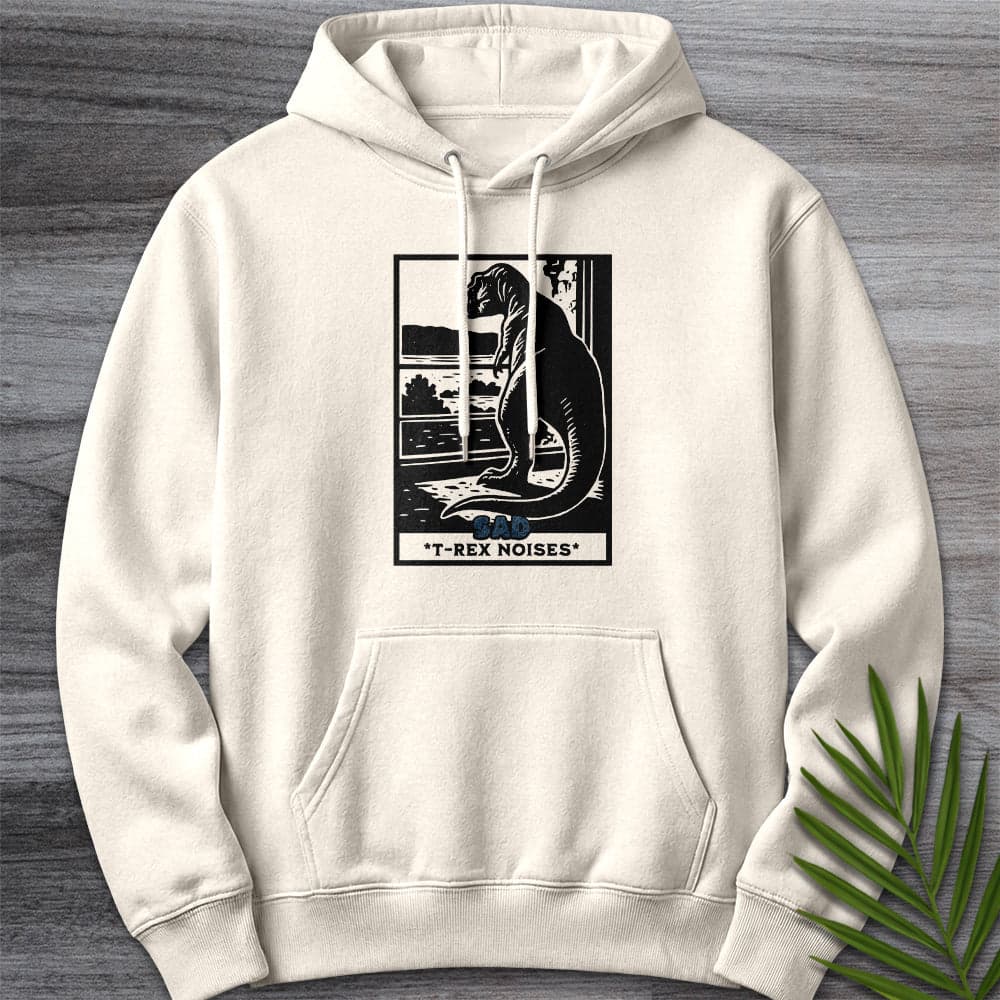 Hoodie S / Sandshell Sad T-Rex Noises Premium Hoodie