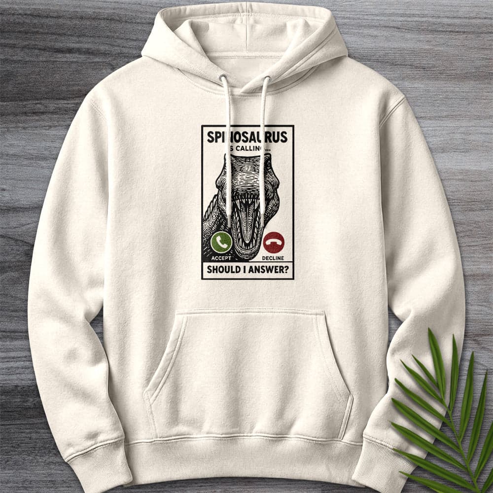 Hoodie S / Sandshell Spinosaurus is Calling Premium Hoodie
